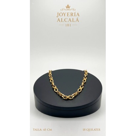 Cadena gargantilla de oro 18k 50 cm